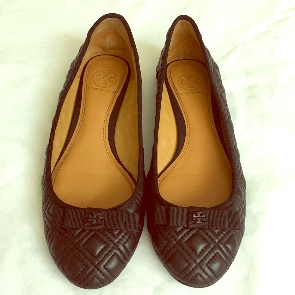 Tory Burch Black Leather flats